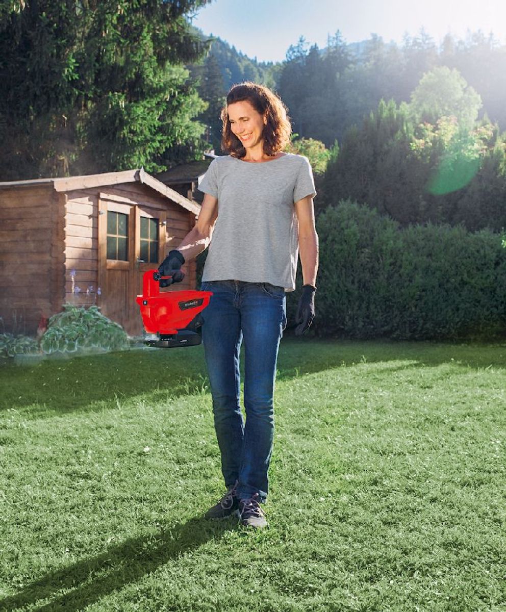 Einhell GE-US 18 accu handstrooier - gazon bestrooien