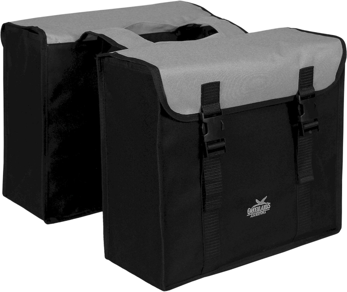 Greenlands Colourful dubbele fietstas - 34 liter - Grijs