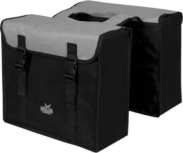 Greenlands Colourful dubbele fietstas - 34 liter - Grijs