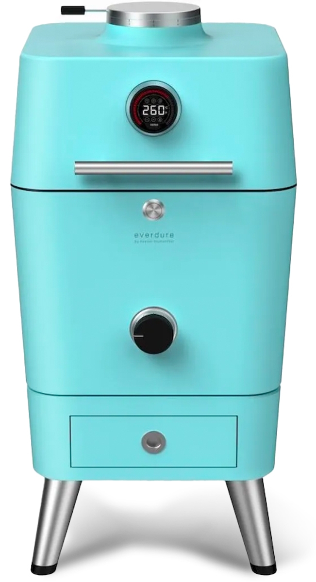 Everdure 4K houtskool barbecue met beschermhoes - blauw
