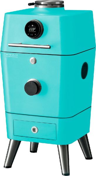 Everdure 4K houtskool barbecue met beschermhoes - blauw