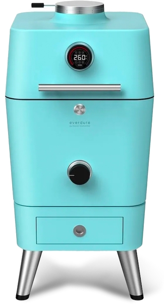 Everdure 4K houtskool barbecue met beschermhoes - blauw
