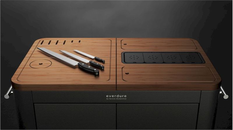 Everdure barbecue Prep Kitchen - zwart - werkoppervlak