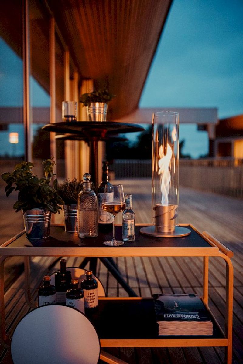 Höfats Spin 120 Tafelvuur - Zilver