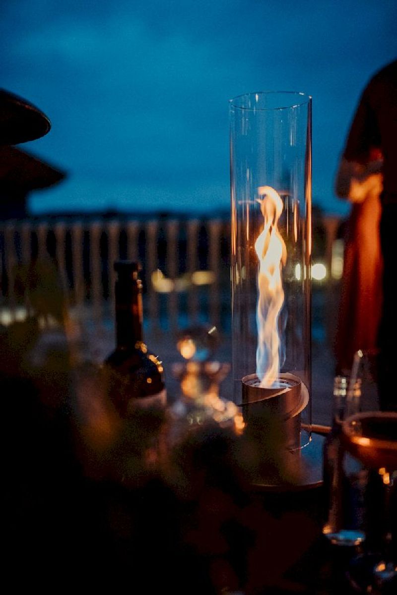 Höfats Spin 120 Tafelvuur - Zilver