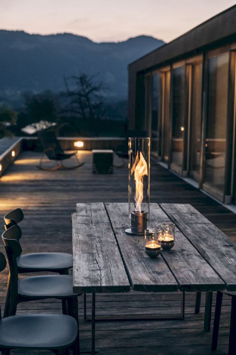 Höfats Spin 120 Tafelvuur - Zilver