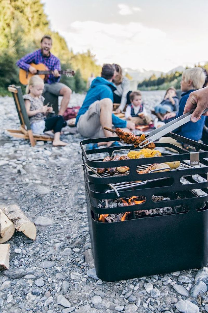 Höfats Cube Vuurkorf grillrooster - vuurkorf als barbecue