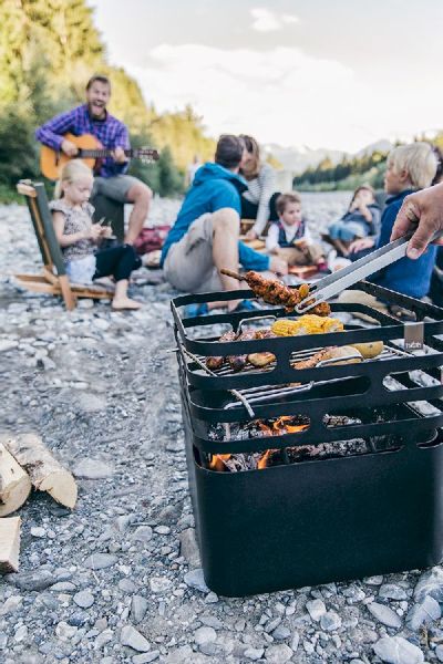 Höfats Cube Vuurkorf grillrooster - vuurkorf als barbecue