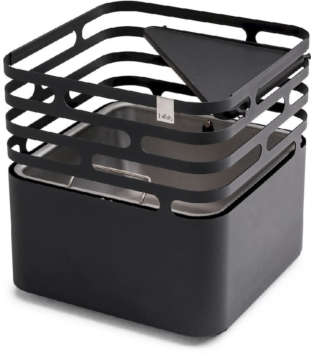 Höfats Cube Vuurkorf gietijzeren grillplaat - op verschillende hoogtes in de Cube vuurkorf te plaatsen