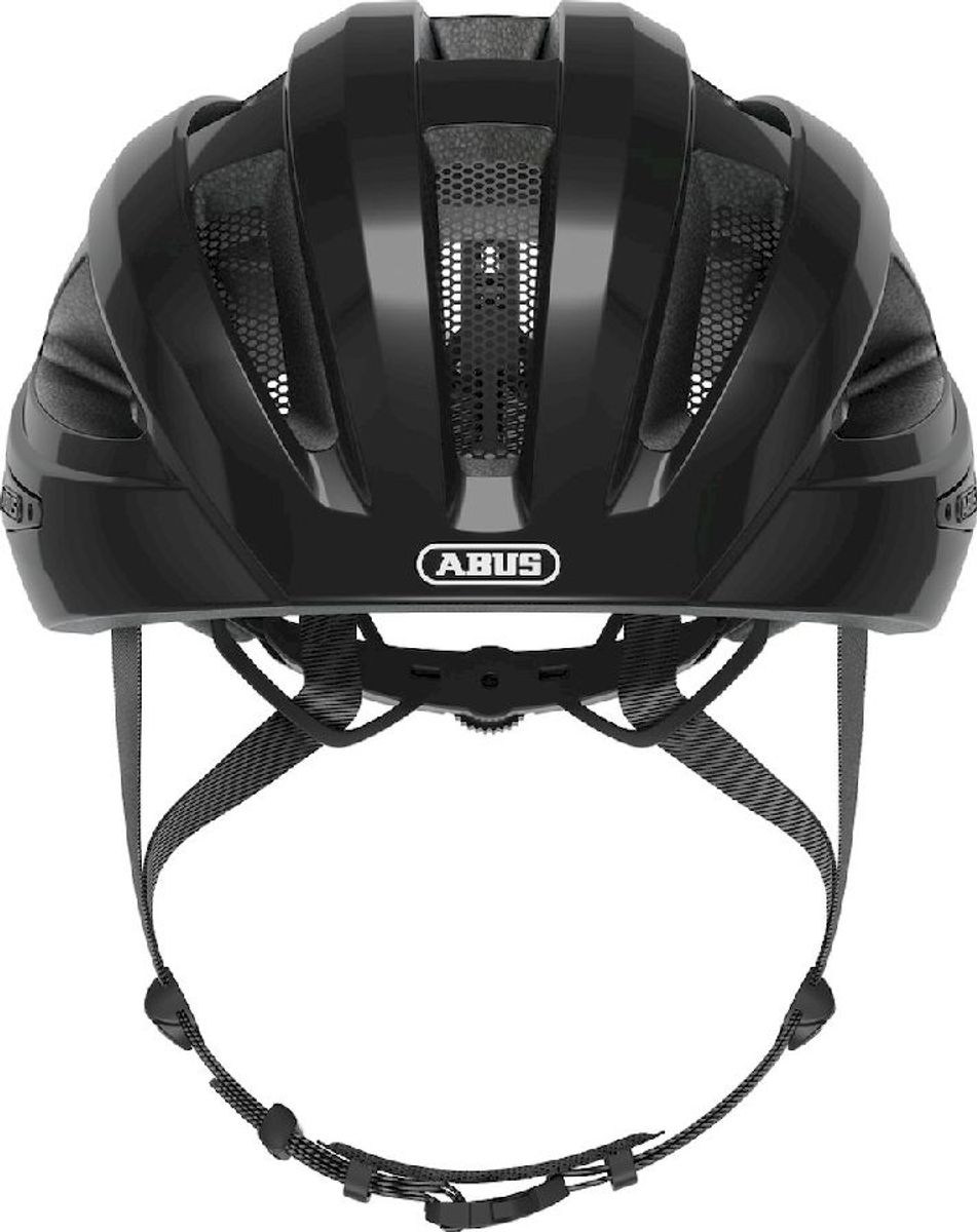 Abus Macator fietshelm - Velvet Black - voorkant