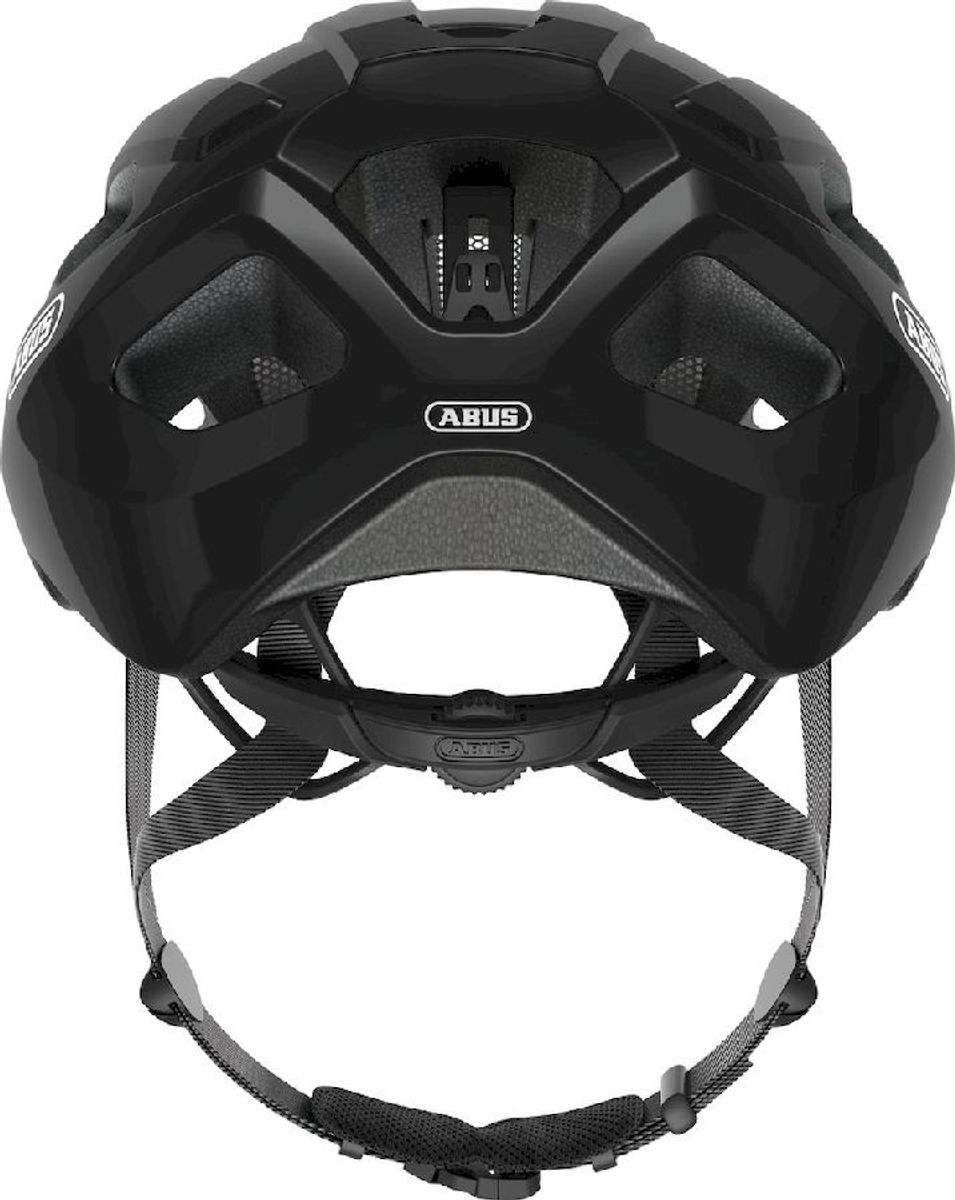 Abus Macator fietshelm - Velvet Black - achterkant