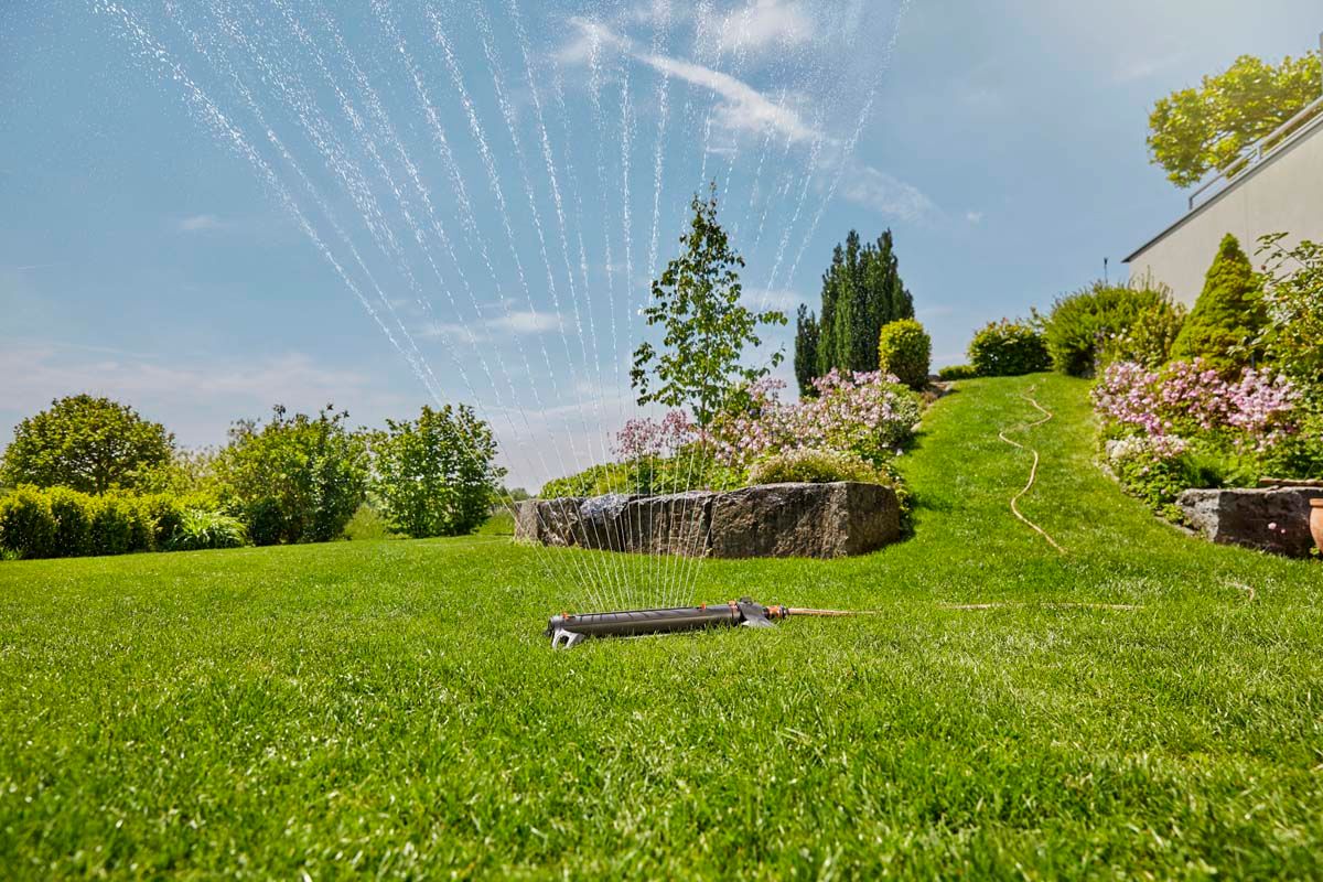 Gardena AquaZoom L zwenksproeier sproeibreedte 17 m
