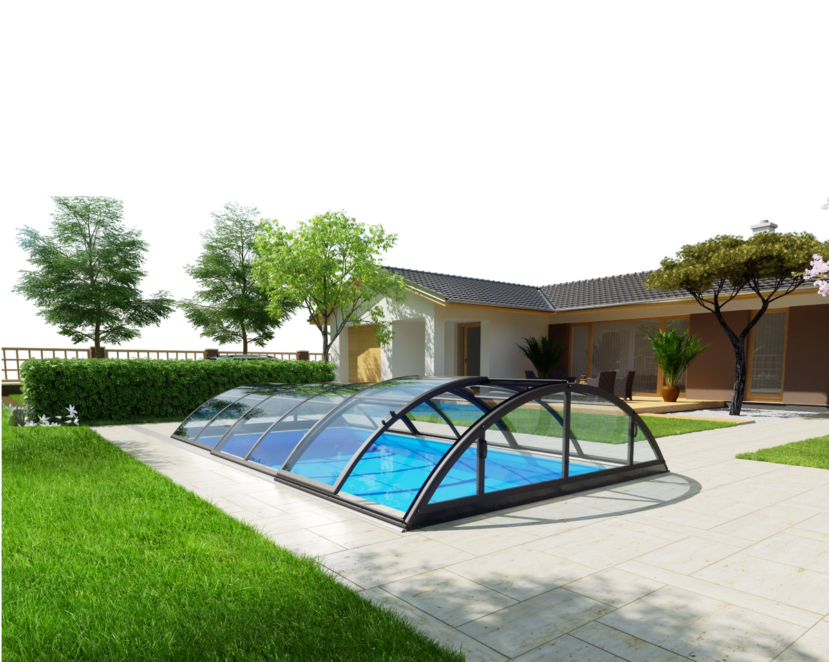 Albixon Klasik A Clear zwembadoverkapping