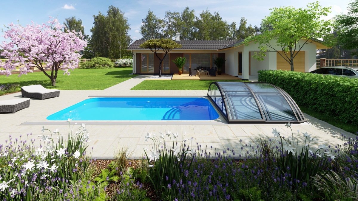 Albixon Klasik A Clear zwembadoverkapping