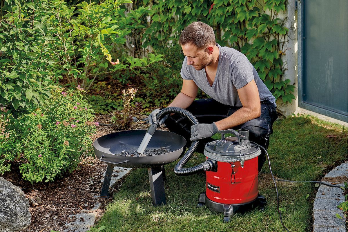 Einhell TC-AV 1620 DW aszuiger houtskool barbecue