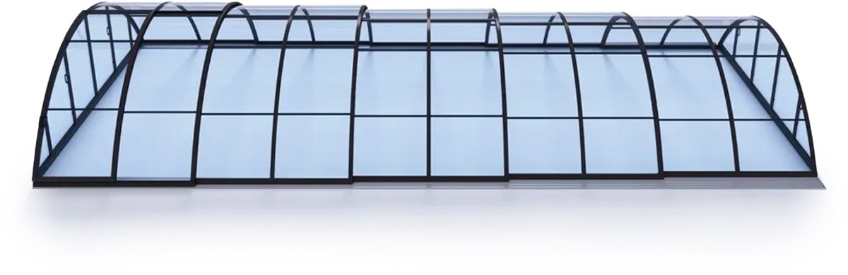 Albixon Klasik Clear C zwembadoverkapping
side