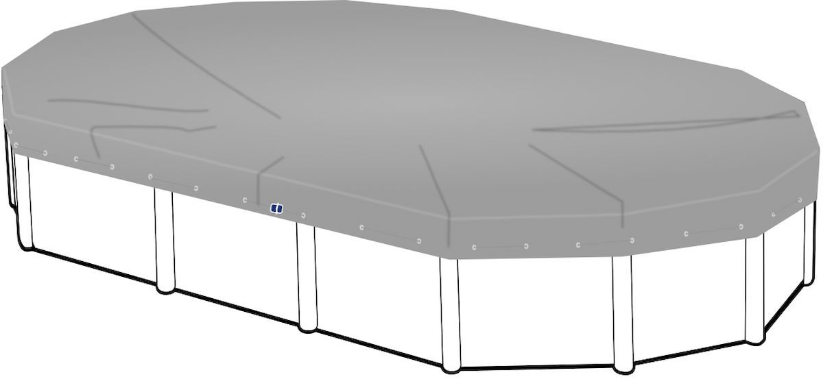 Afdekzeil ovaal zwembad tot 750 x 360 cm