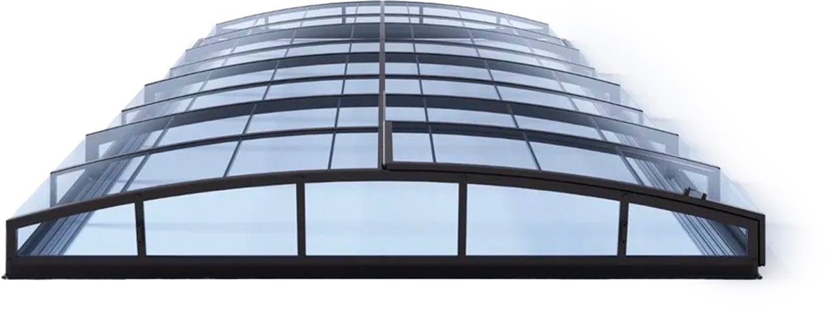 Albixon Casablanca Infinity Clear B zwembadoverkapping
front