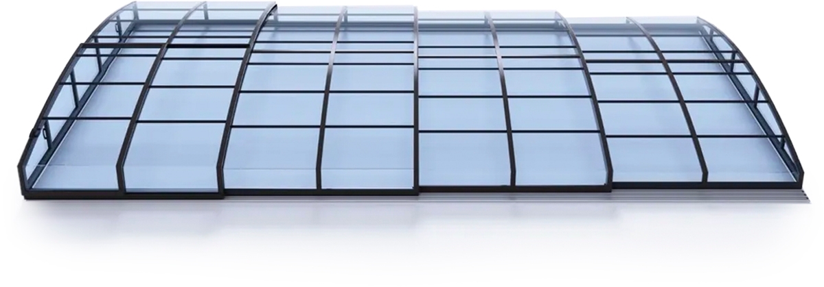 Albixon Casablanca Infinity Clear B zwembadoverkapping
side