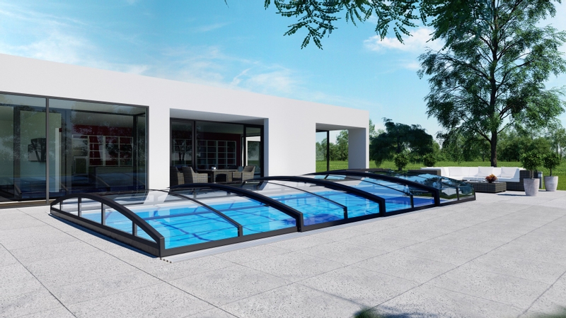 Albixon Casablanca Infinity B Clear zwembadoverkapping