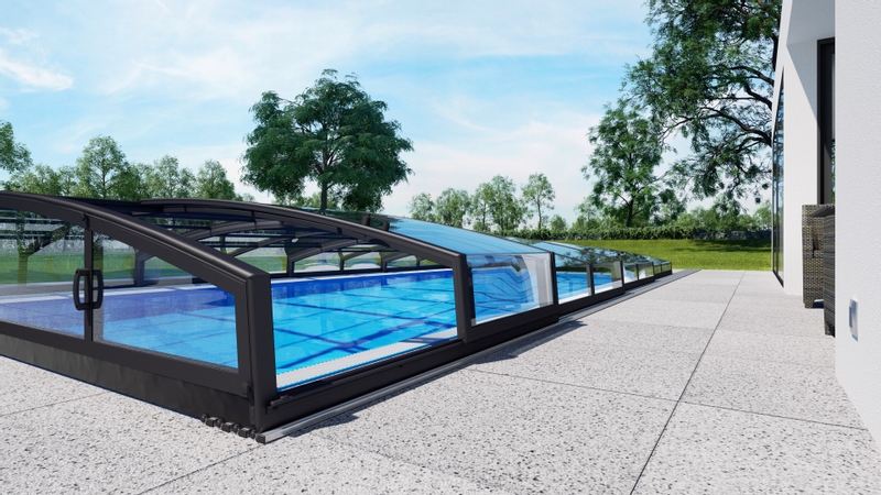 Albixon Casablanca Infinity B Clear zwembadoverkapping