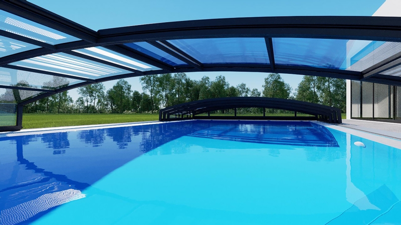 Albixon Casablanca Infinity B Clear zwembadoverkapping