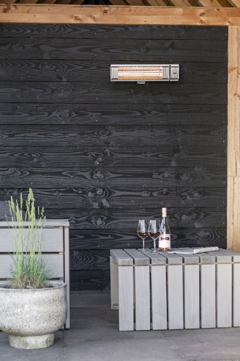 Eurom Golden 2000 Amber Smart terrasverwarmer, sfeerfoto 1