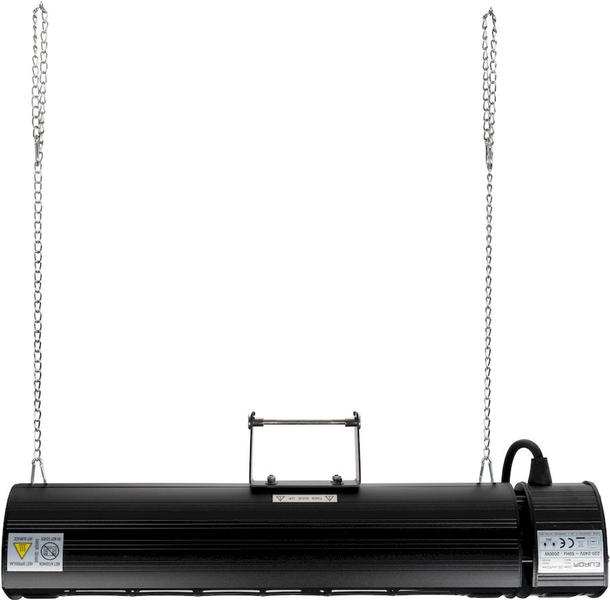 Eurom Golden 2000 Ultra RCD Black terrasverwarmer ophangsysteem