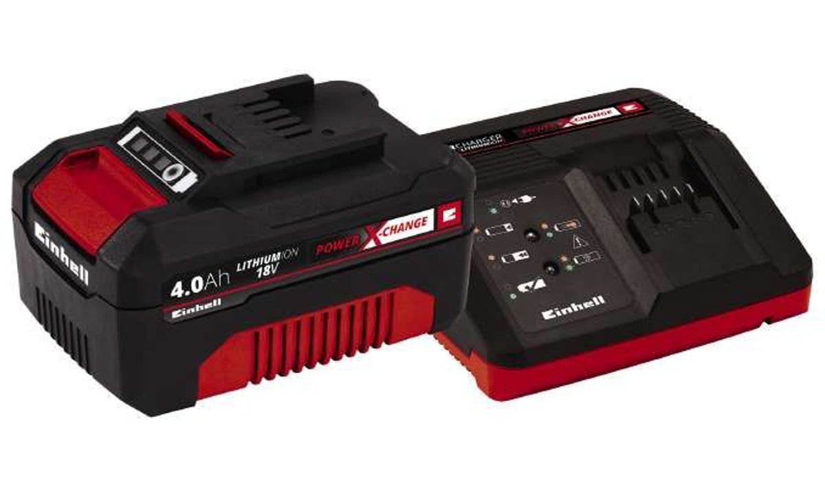 Einhell 18V 4,0 Ah Power-X-Change Starter Kit (accu & snellader)