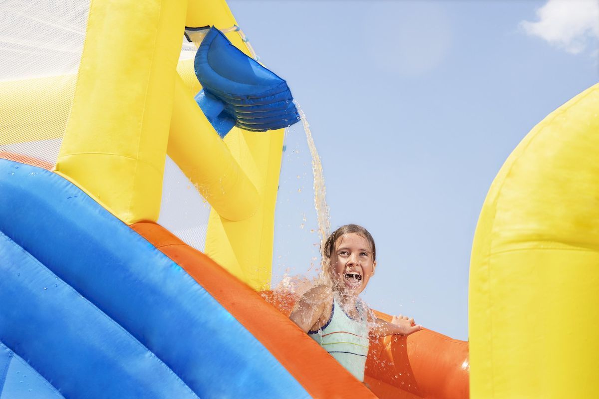 Glijbaan met verassingselement Bestway H2OGO! Super Speedway Mega waterpark