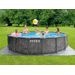 Intex Prism Frame Pool Greywood 457 x 122 cm sfeerfoto