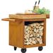 OFYR Mise en Place Table 65 PRO Corten - Teak Wood