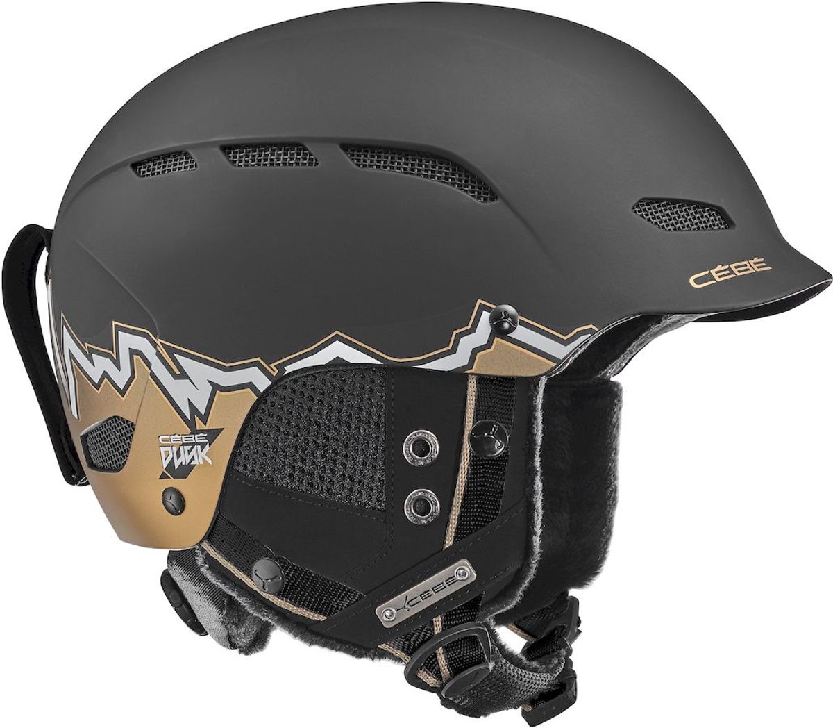 Cébé Dusk skihelm - Matt Black Copper