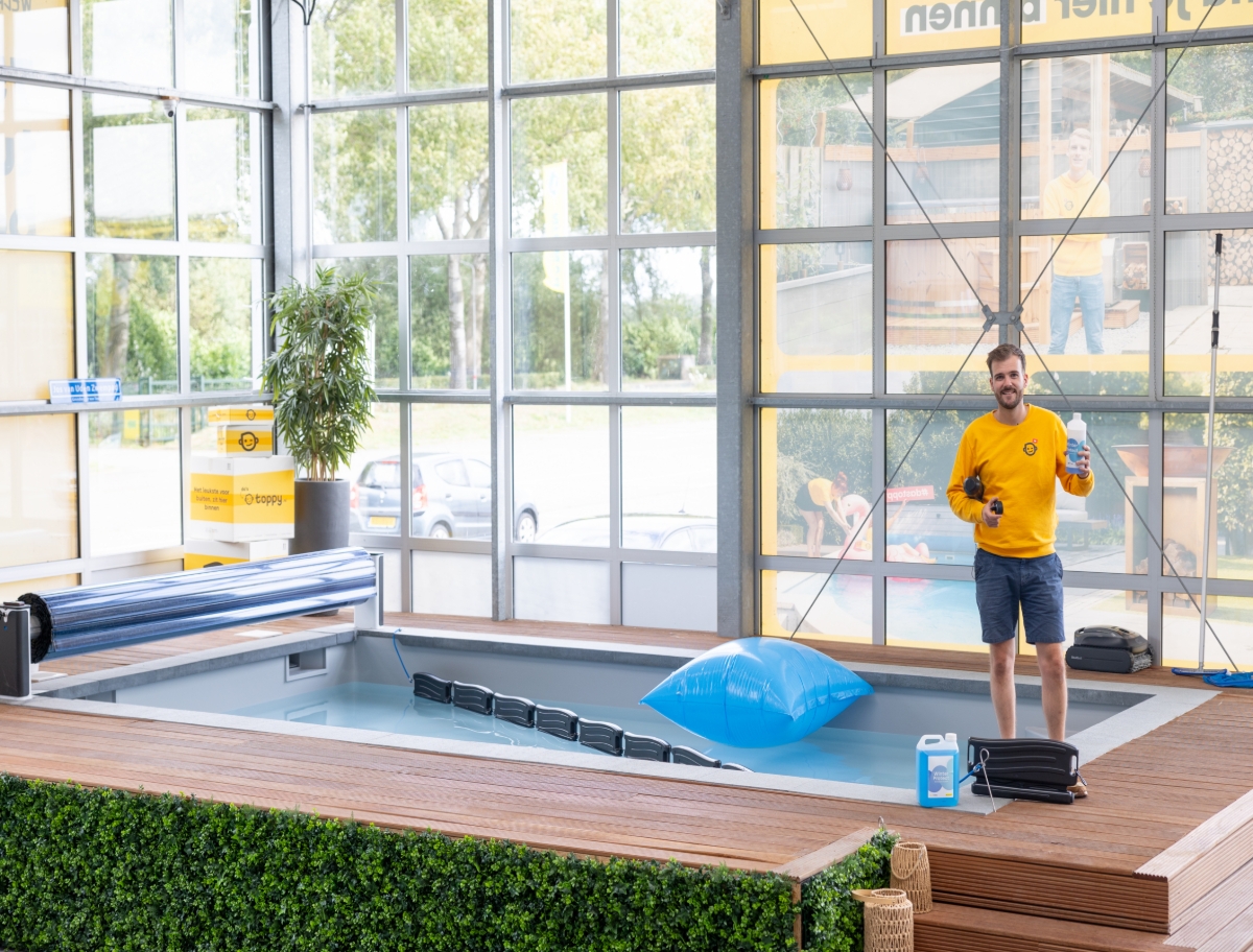 Winterkussen voor zwembad afdekking