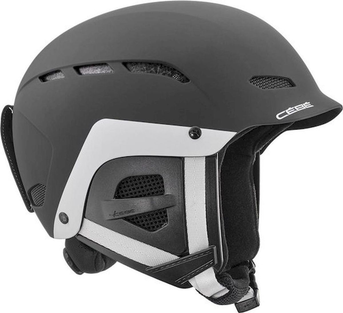 Cébé Dusk JR skihelm - Matt Black White