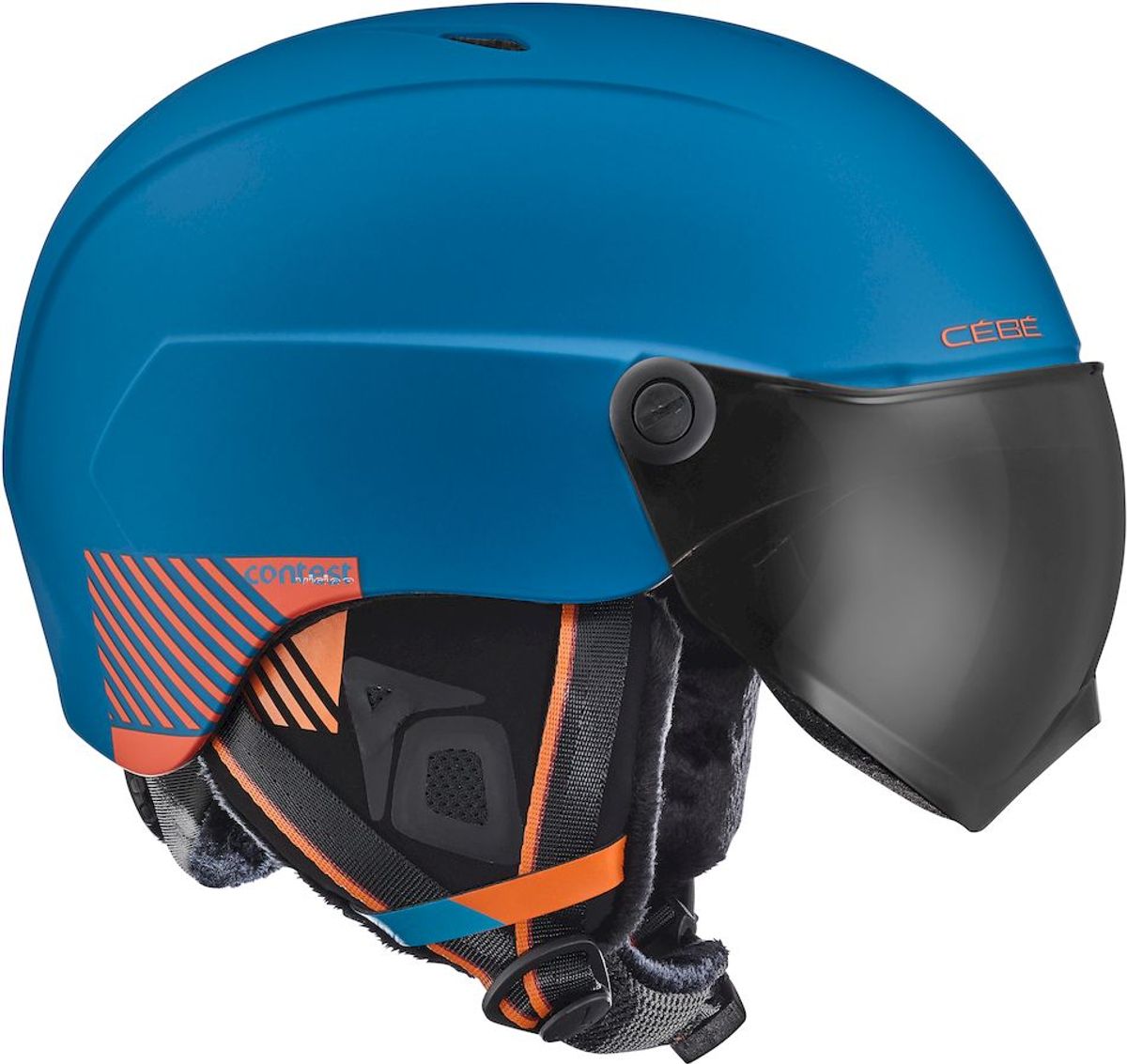 Cébé Contest Vision Lens Grey Ultra Black cat 3 skihelm - Matt Lagoon