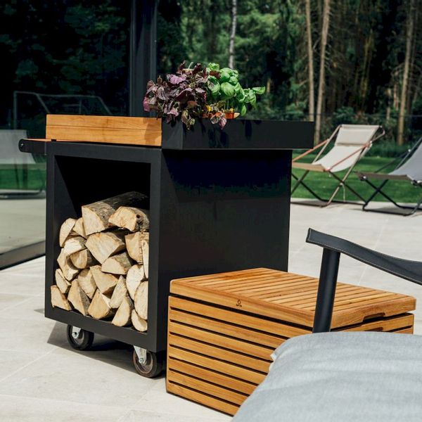 OFYR Mise en Place Table 65 PRO Black - Teak wood