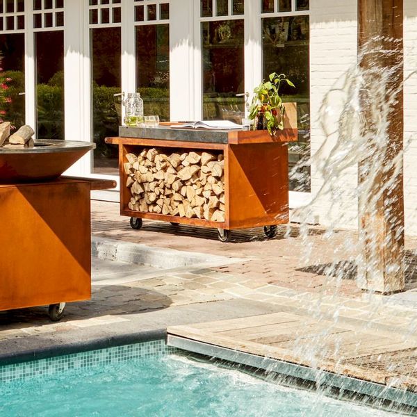 OFYR Mise en Place Table 135 PRO Corten - Ceramic Dark Grey