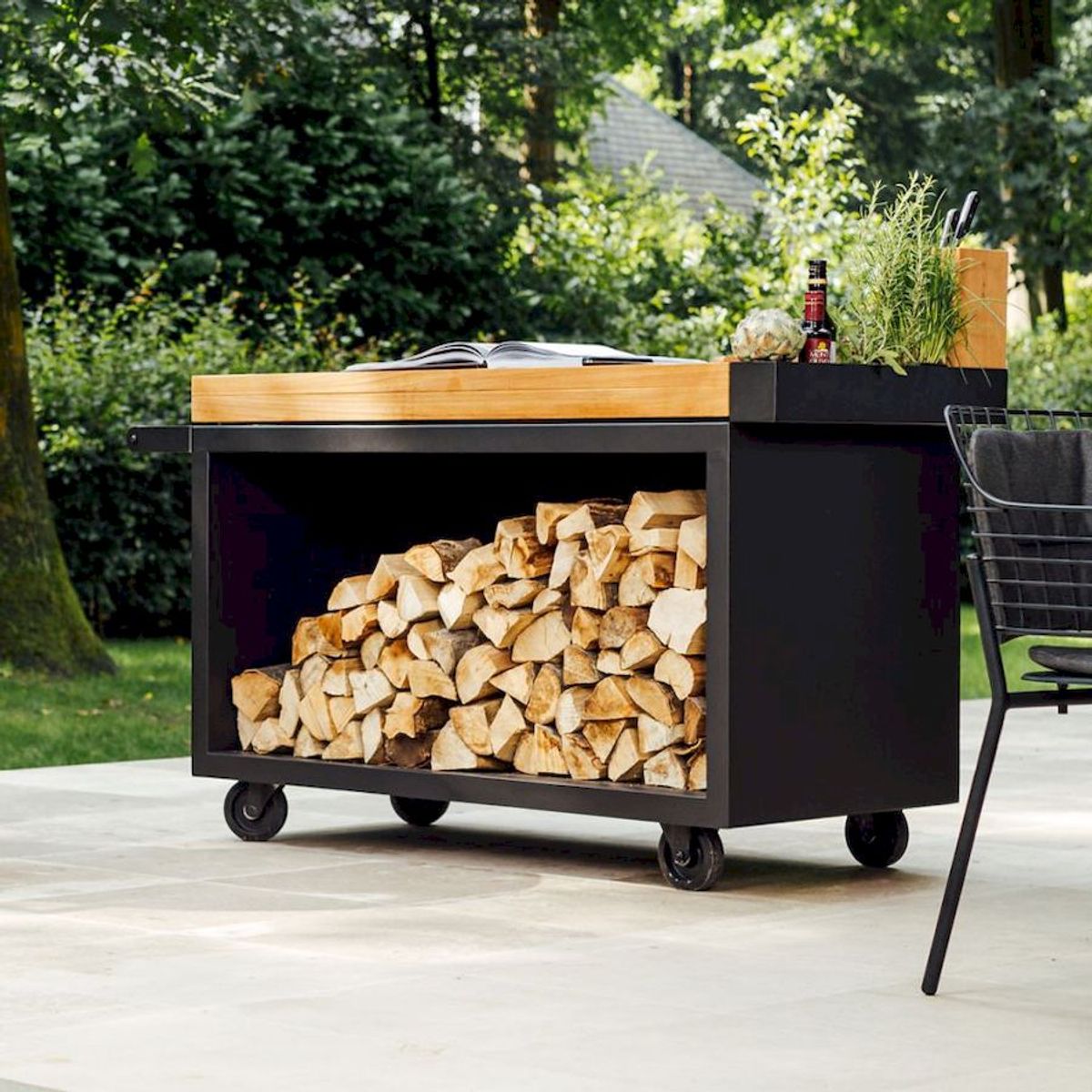 OFYR Mise en Place Table 135 PRO Black - Teak Wood