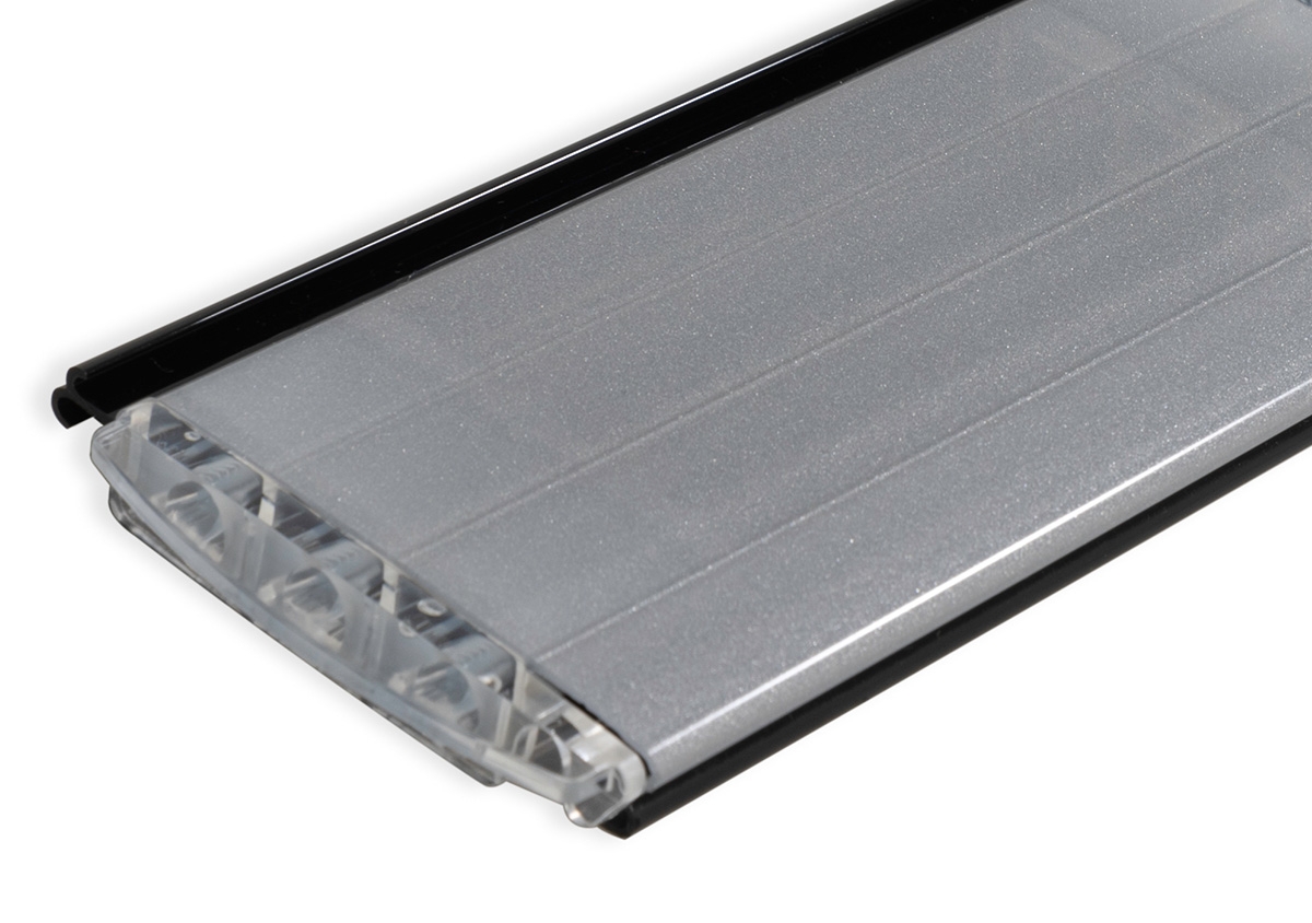 Aquadeck Polycarbonaat Solar zwembad lamellen - per m2 - Metallic