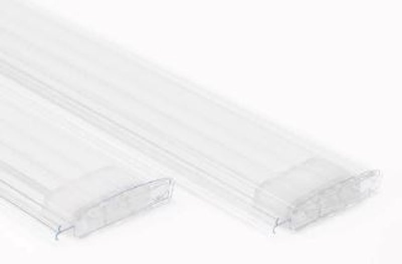 Starline Roldeck Polycarbonaat PC60 Solar lamellenafdekking zwembad - per m2 - Crystal clear