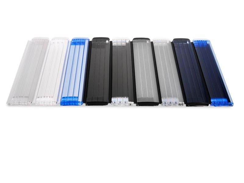 AQS Polycarbonaat Lamellen Transparant Blauw per m2