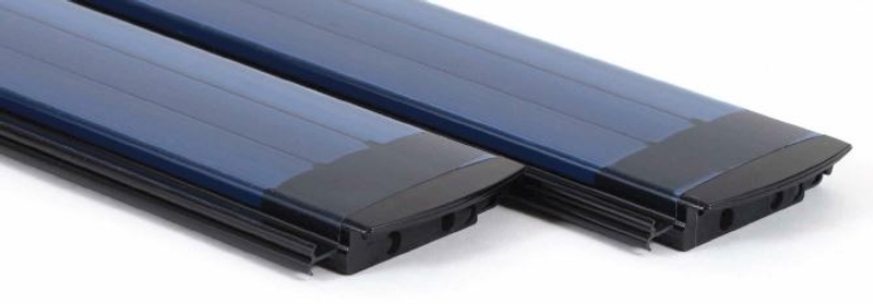 Starline Roldeck Polycarbonaat Solar Eclipse lamellenafdekking zwembad - per m2 - Blauw