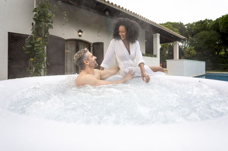 Lay Z Spa Cancun opblaasbare jacuzzi 4 persoons - close-up