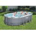 Bestway Power Steel Oval zwembad - 427 x 250 x 100 cm - met filterpomp en accessoires