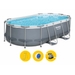 Bestway Power Steel Oval zwembad - 427 x 250 x 100 cm - met filterpomp en accessoires