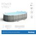 Bestway Power Steel Oval zwembad - 488 x 305 x 107 cm - met filterpomp en accessoires