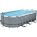 Bestway Power Steel Oval zwembad - 549 x 274 x 122 cm - met filterpomp en accessoires