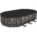 Bestway Power Steel Oval zwembad - 610 x 366 x 122 cm - afdekzeil
