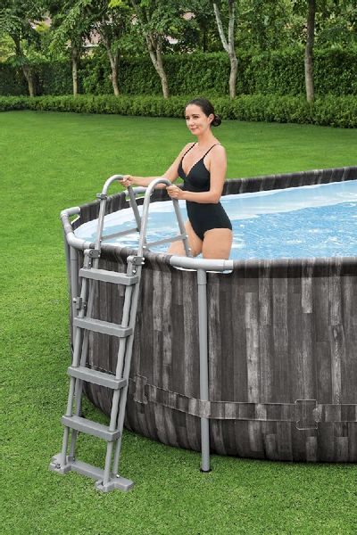 Bestway Power Steel Oval zwembad - 732 x 366 x 122 cm - met filterpomp en accessoires